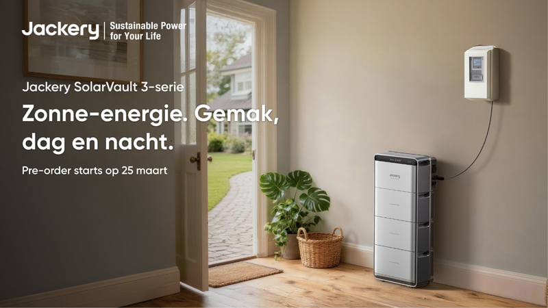 ackery start pre-orders voor SolarVault 3-serie thuisbatterijen in Nederland