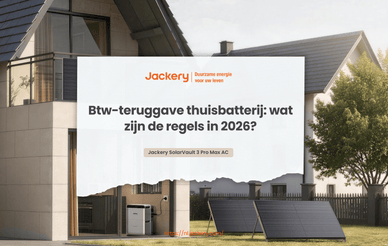 Btw-teruggave thuisbatterij: wat zijn de regels in 2026?