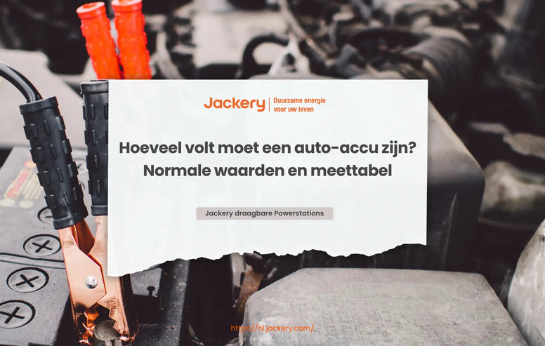 Hoeveel volt moet een auto-accu zijn