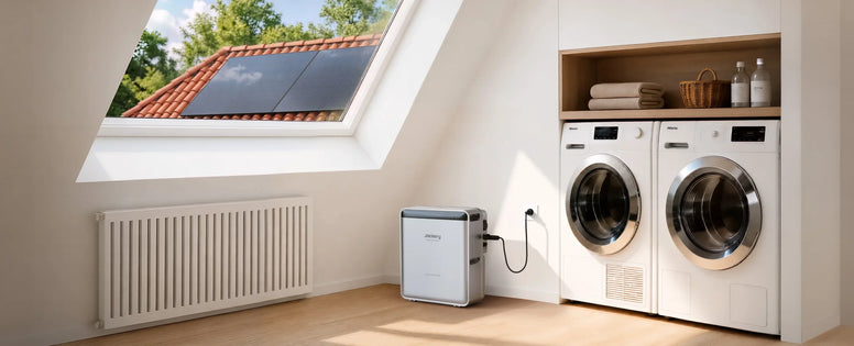 Kan een wasmachine draaien op een thuisbatterij?
