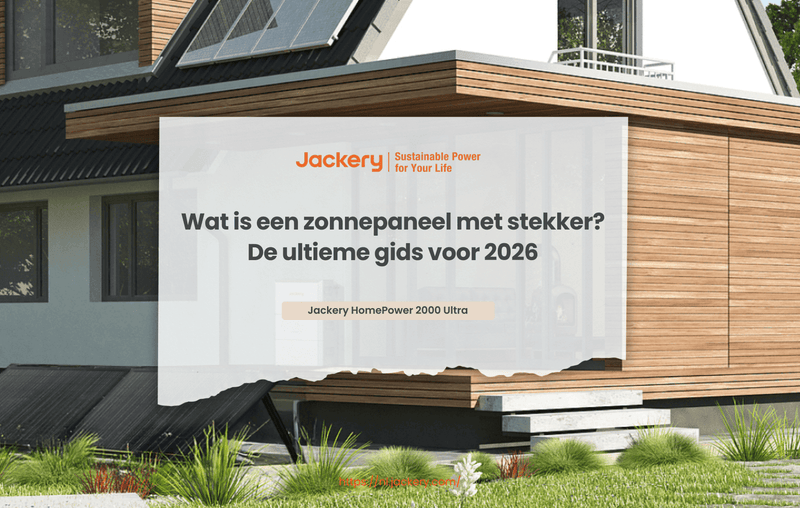 zonnepaneel met stekker
