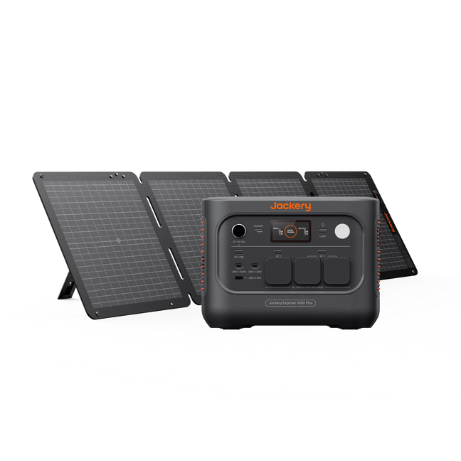 Jackery Solar Generator 1000 Plus v2 draagbaar energiestation met zonnepaneel