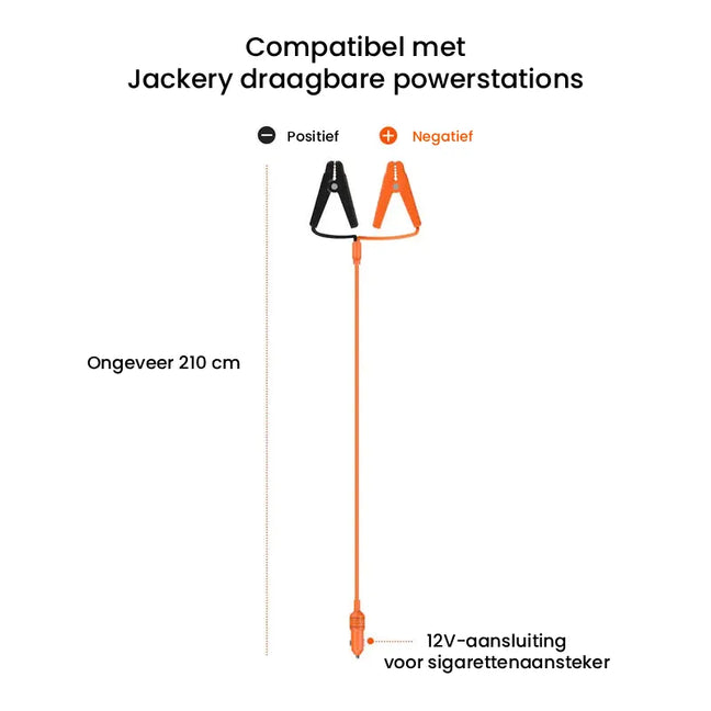 Jackery 12V Auto-accu Oplaadkabel