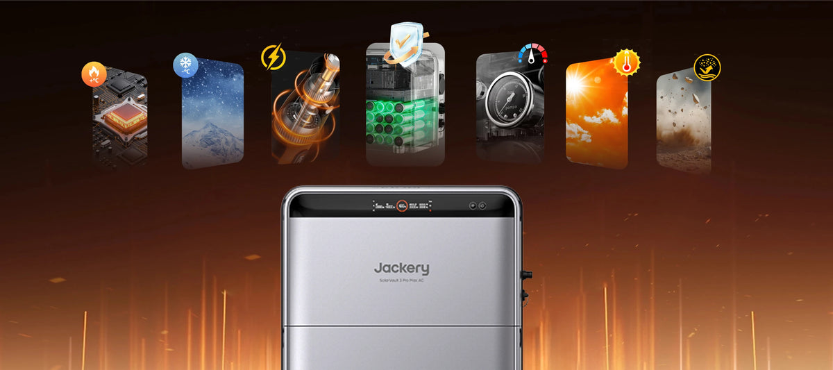 Jackery SolarVault 3 Pro Max AC 100+ beveiligingsmechanismen, 1.000+ betrouwbaarheidstesten
