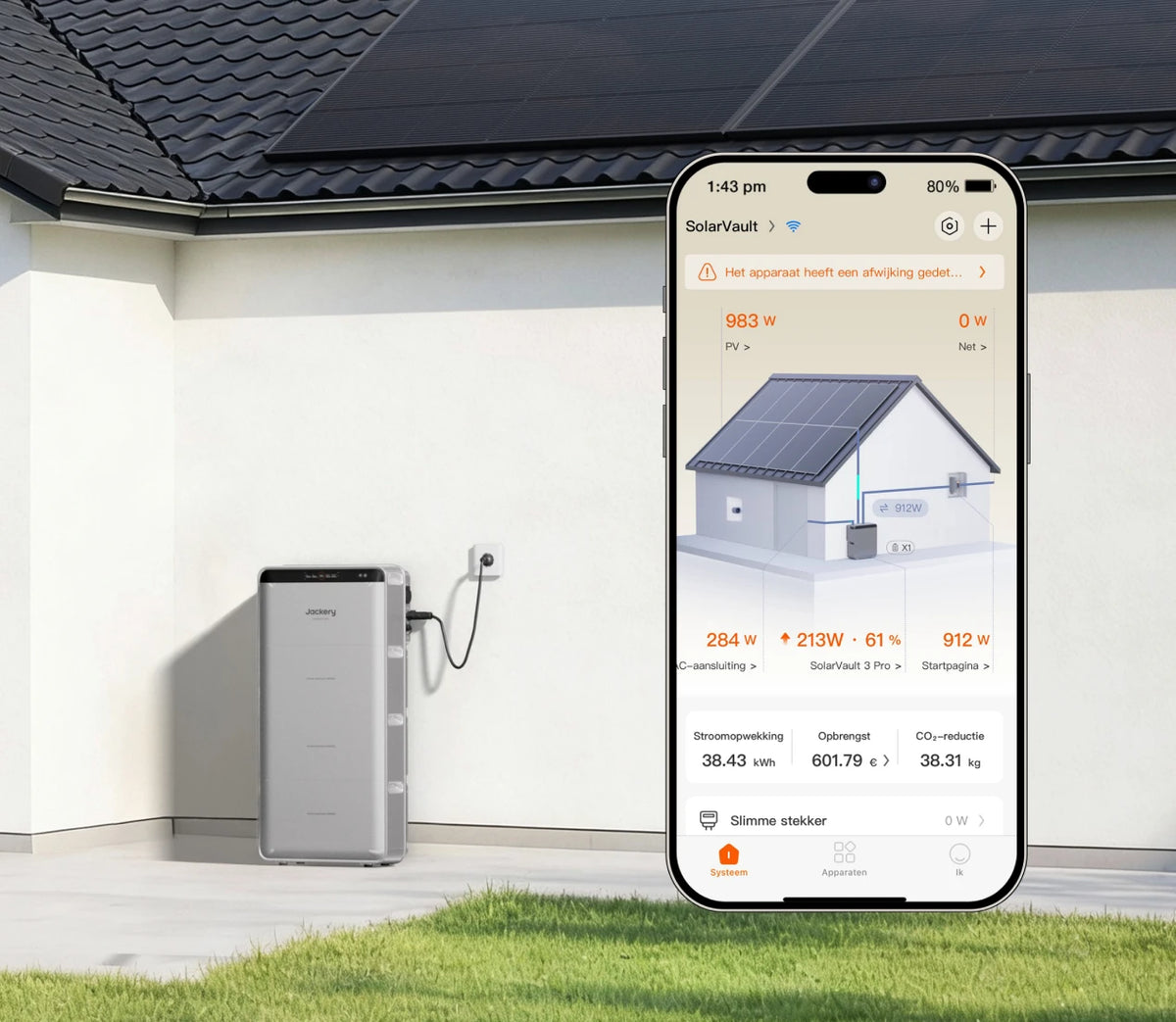 Jackery SolarVault 3 Pro Max AC Intuïtieve app-bediening
