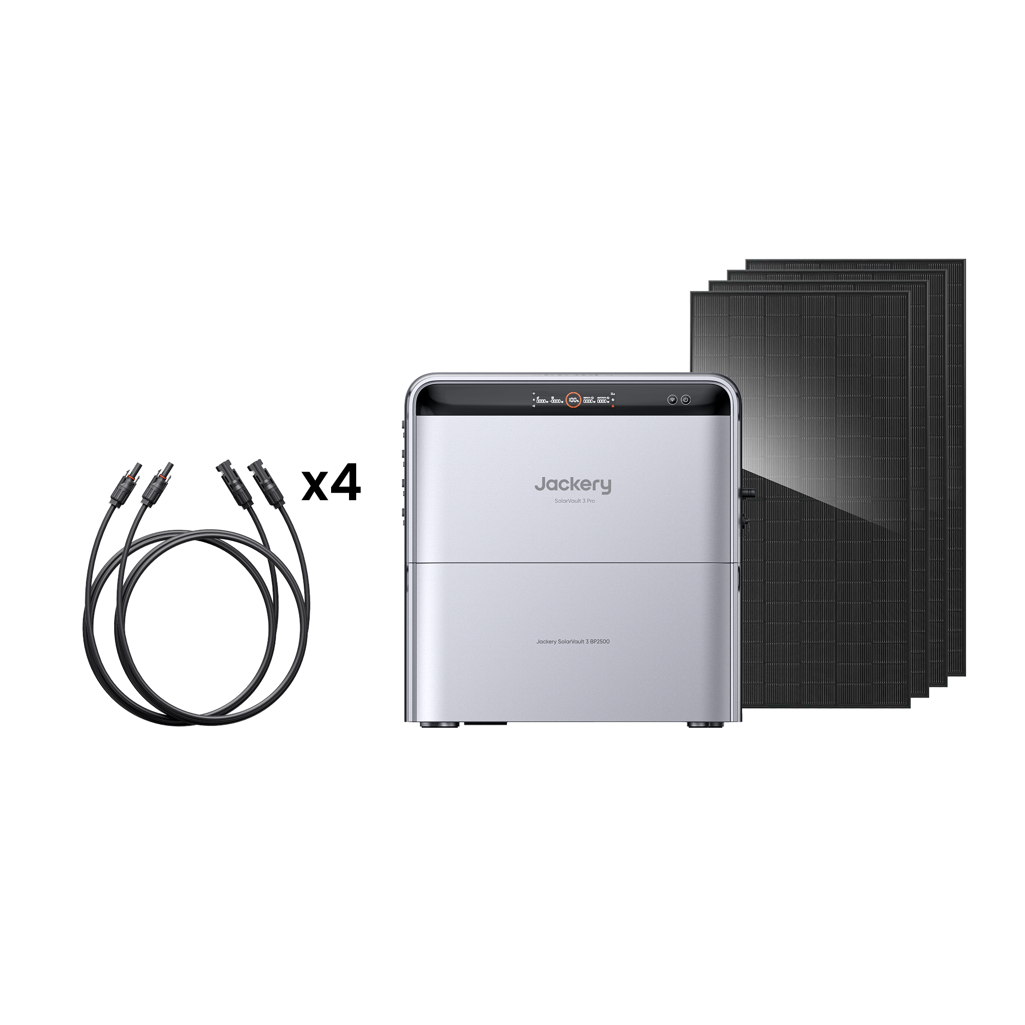 SolarVault 3 Pro 2.000W 5,04kWh + 8*Zonne-verlengkabel voor 4 panelen 5m