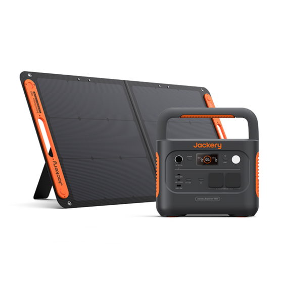 Jackery Solar Generator 1000 v2 draagbaar energiestation met zonnepaneel