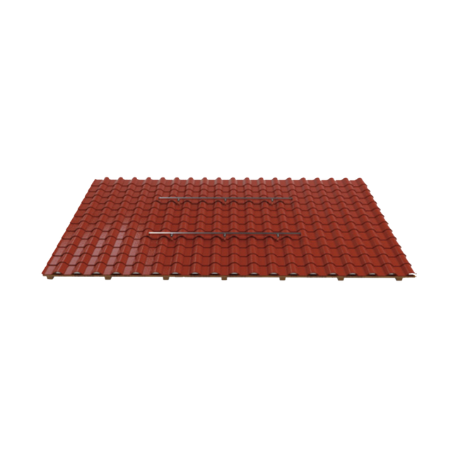 Montagebeugel voor schuin dak voor 2 zonnepanelen