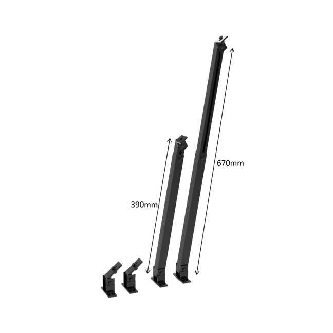 Wandmontagebeugel voor 1 zonnepaneel