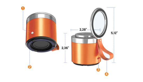 Bluetooth-luidspreker met telefoonhouder